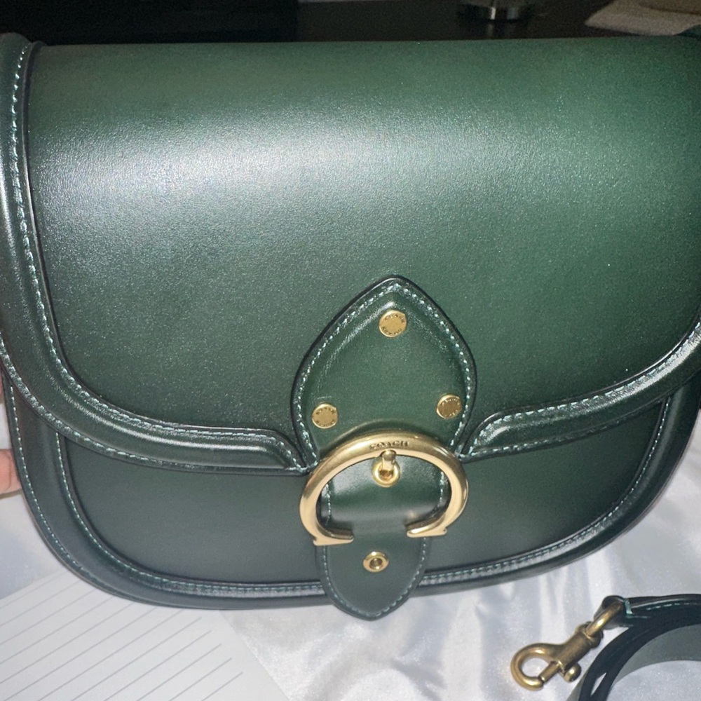 Coach Beat Saddle Bag Amazon Green